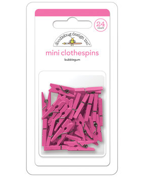 Doodlebug Design Bubblegum Mini Clothespins (24pcs) (8133) (OUTLET)