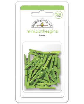 Doodlebug Design Limeade Mini Clothespins (24pcs) (8138) (OUTLET)