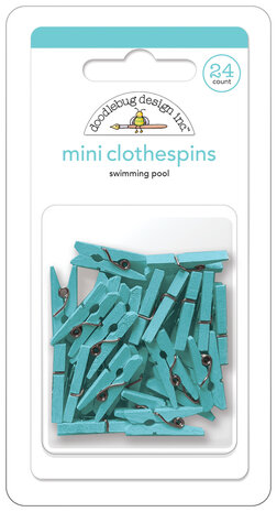 Doodlebug Design Swimming Pool Mini Clothespins (24pcs) (8140) (OUTLET)