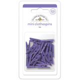 Doodlebug Design Lilac Mini Clothespins (24pcs) (8142) (OUTLET)