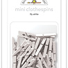 Doodlebug Design Lily White Mini Clothespins (24pcs) (8143) (OUTLET)