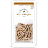 Doodlebug Design Kraft White Mini Clothespins (24pcs) (8144) (OUTLET)
