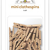 Doodlebug Design Kraft White Mini Clothespins (24pcs) (8144) (OUTLET)