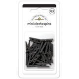 Doodlebug Design Beetle Black Mini Clothespins (24pcs) (8145) (OUTLET)