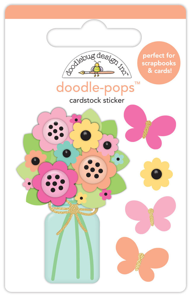 Doodlebug Design Butterfly Bouquet Doodle-Pops (8167) (OUTLET)