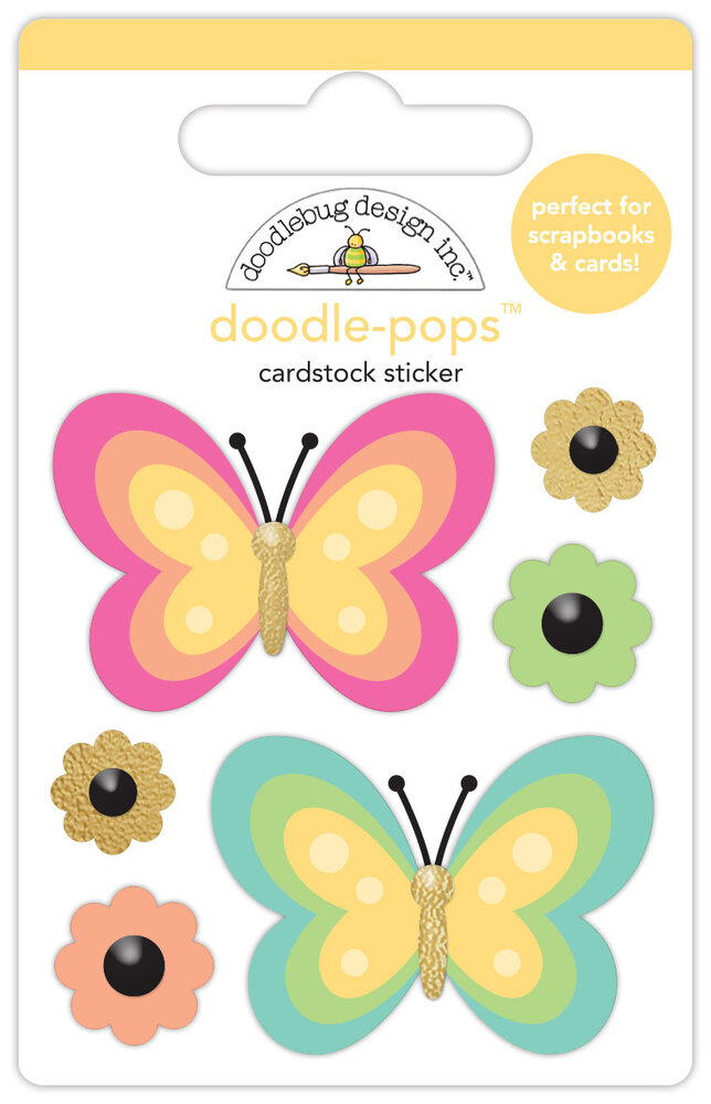 Doodlebug Design Fancy Flutters Doodle-Pops (8168) (OUTLET)