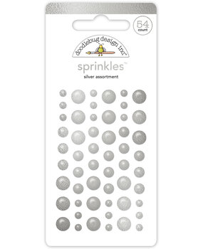 Doodlebug Design Silver Assortment Sprinkles (8214) (OUTLET)