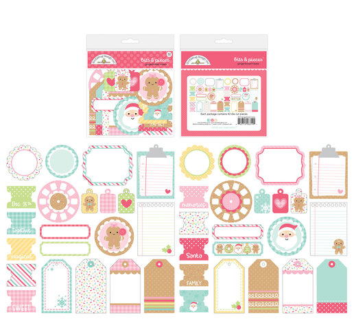 Doodlebug Design Gingerbread Kisses Bits & Pieces (8314) (OUTLET)