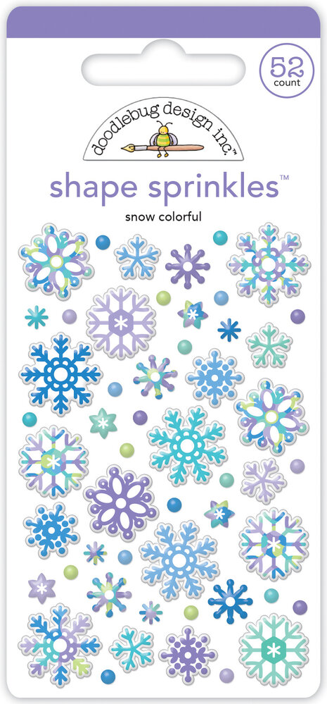 Doodlebug Design Snow Colorful Shape Sprinkles (8347) (OUTLET)