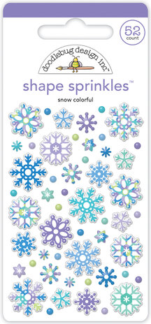 Doodlebug Design Snow Colorful Shape Sprinkles (8347) (OUTLET)