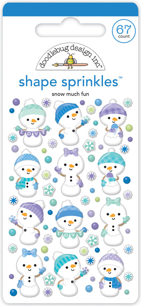 Doodlebug Design Snow Much Fun Shape Sprinkles (8348) (OUTLET)