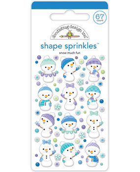 Doodlebug Design Snow Much Fun Shape Sprinkles (8348) (OUTLET)