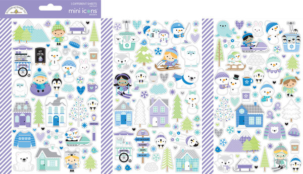 Doodlebug Design Snow Much Fun Mini Icons Stickers (8358) (OUTLET)