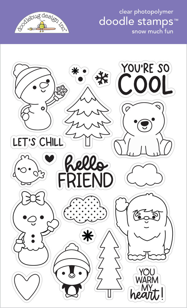 Doodlebug Design Snow Much Fun Doodle Stamps (8366) (OUTLET)