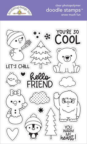 Doodlebug Design Snow Much Fun Doodle Stamps (8366) (OUTLET)