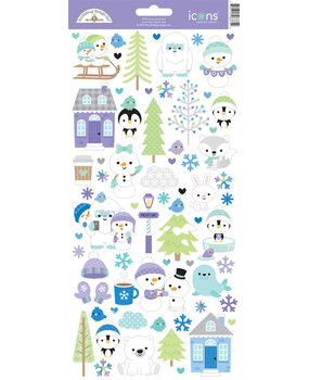 Doodlebug Design Snow Much Fun Icons Stickers (8375) (OUTLET)
