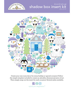 Doodlebug Design Snow Much Fun Shadow Box Kit (8395) (OUTLET) Doodlebug Design Snow Much Fun Shadow Box Kit (8395) (OUTLET)
