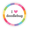 Doodlebug Design I Love Doodlebug Sticker Doodle (8422) (OUTLET)
