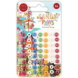 Craft Consortium Sandy Paws Enamel Rings (CCADOT015) (OUTLET)