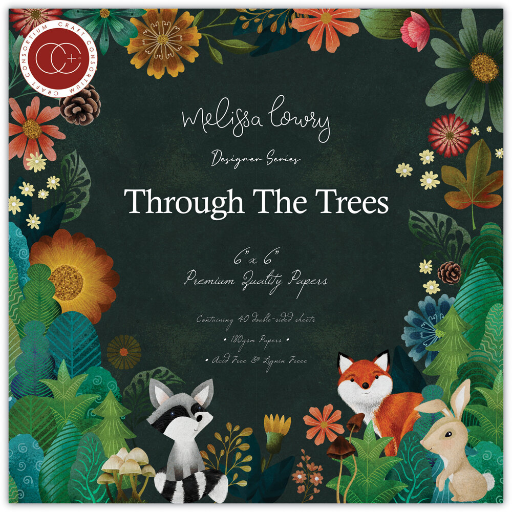 Craft Consortium Through The Trees 6x6 Inch Paper Pad (CCDPAD001B) (OUTLET)