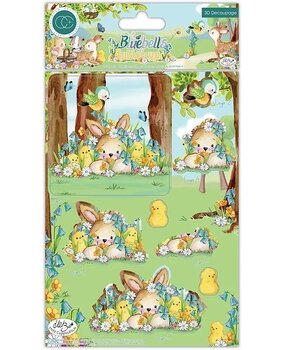 Craft Consortium Bluebells and Buttercups 3D Decoupage Set (CCDPAK006) (OUTLET)