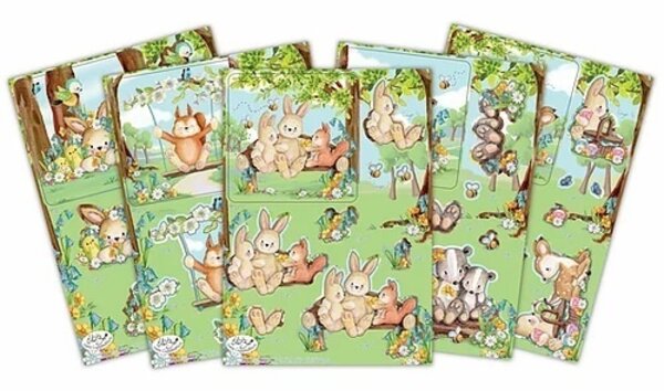 Craft Consortium Bluebells and Buttercups 3D Decoupage Set (CCDPAK006) (OUTLET)