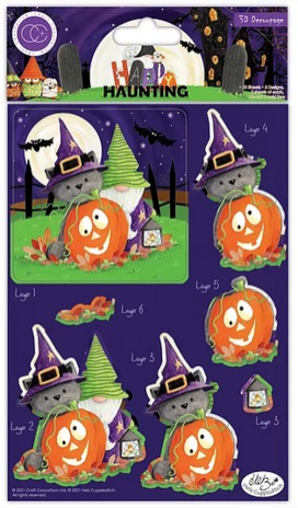 Craft Consortium Happy Haunting 3D Decoupage Set (CCDPAK009) (OUTLET)