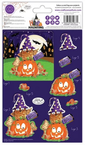 Craft Consortium Happy Haunting 3D Decoupage Set (CCDPAK009) (OUTLET)