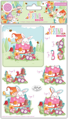 Craft Consortium Let Spring Begin 3D Decoupage Set (CCDPAK012) (OUTLET) Craft Consortium Let Spring Begin 3D Decoupage Set (CCDPAK012) (OUTLET)