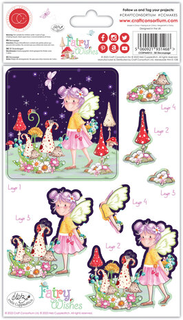 Craft Consortium Fairy Wishes 3D Decoupage Set (CCDPAK013) (OUTLET)