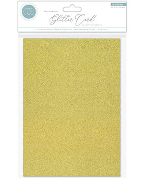 Craft Consortium The Essential Glitter Card A4 Gold (10pcs) (CCEGC002) (OUTLET)