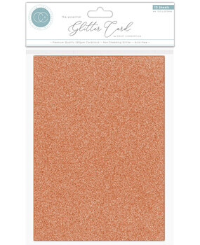 Craft Consortium The Essential Glitter Card A4 Copper (10pcs) (CCEGC005) (OUTLET)