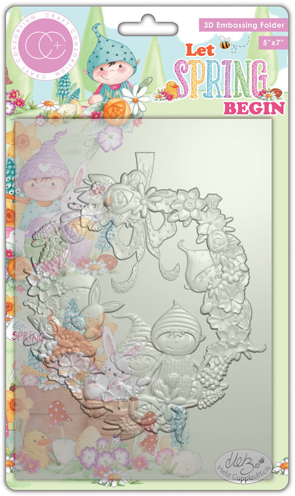Craft Consortium Let Spring Begin 3D Embossing Folder (CCEMBS003) (OUTLET)