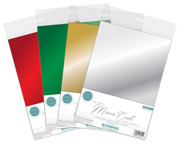 Craft Consortium The Essential Mirror Card A4 Green (10pcs) (CCEMC004) (OUTLET)