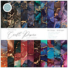 Craft Consortium Essential Craft Papers 8x8 Inch Paper Pad Ink Drops Midnight (CCEPAD029E) (OUTLET)