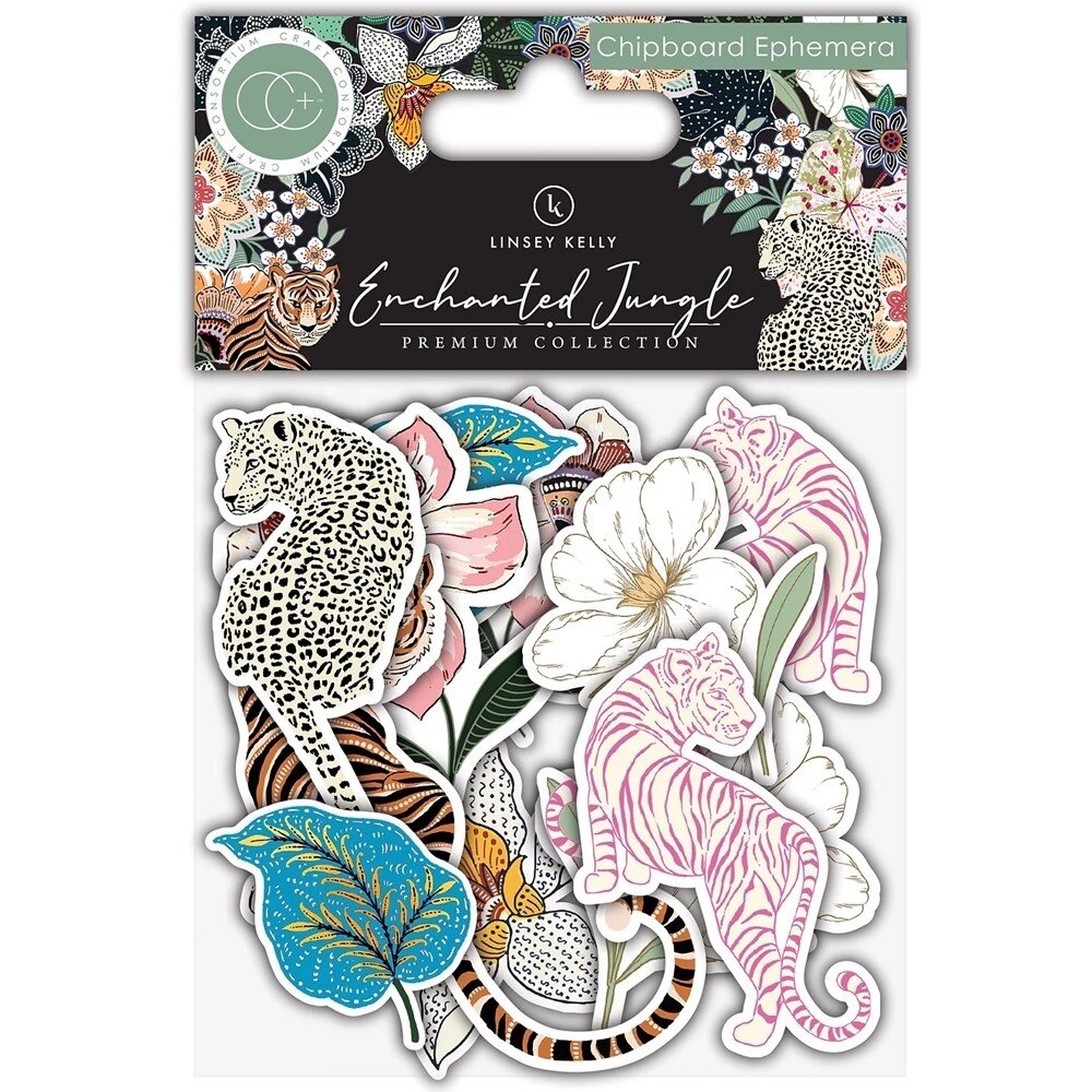Craft Consortium Enchanted Jungle Chipboard Ephemera (CCEPH002) (OUTLET)