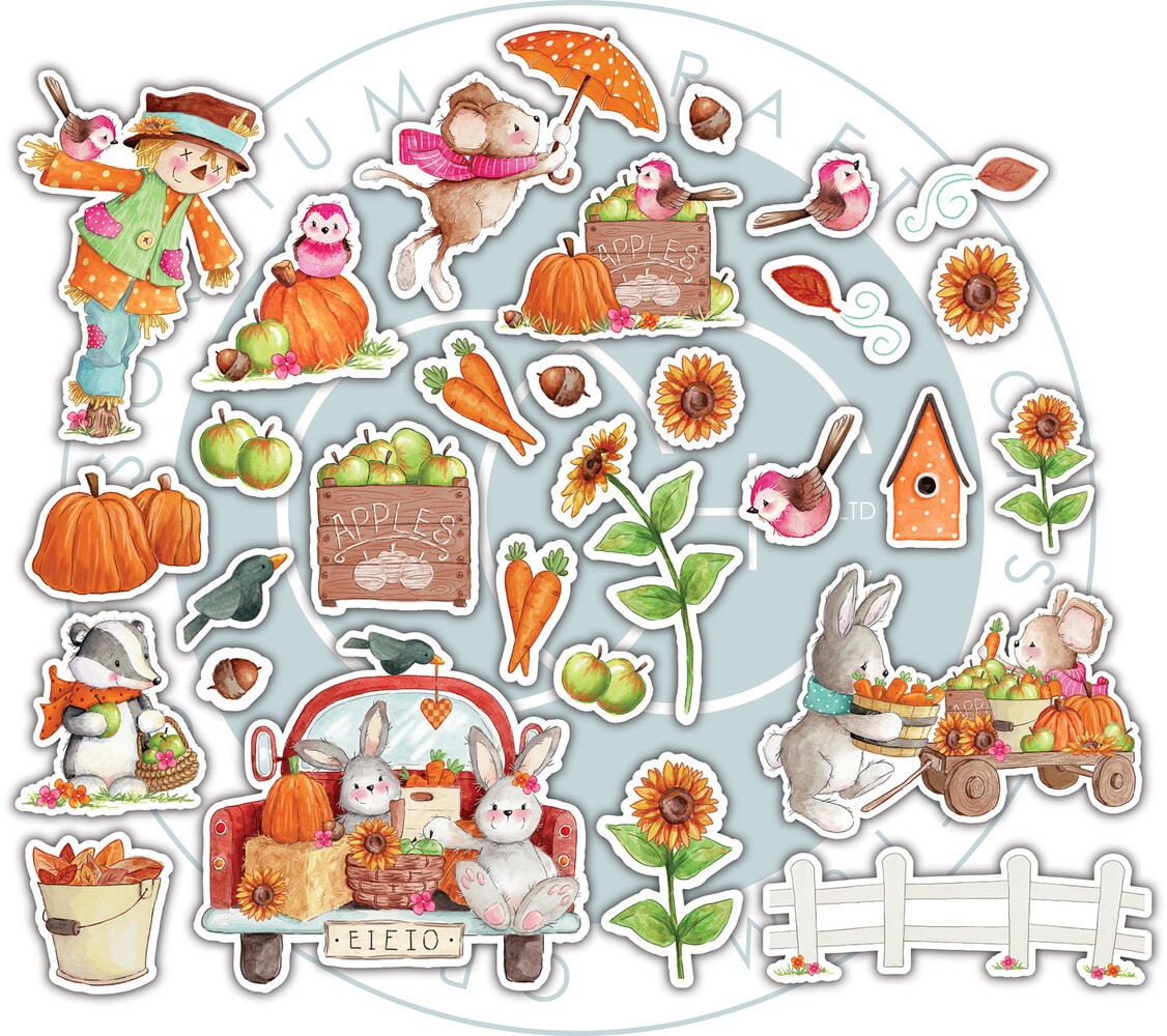 Craft Consortium Happy Harvest Chipboard Ephemera (CCEPH005) (OUTLET)