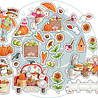 Craft Consortium Happy Harvest Chipboard Ephemera (CCEPH005) (OUTLET)
