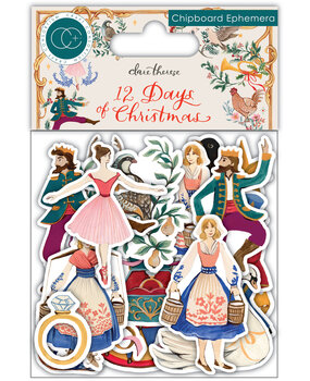 Craft Consortium 12 Days of Christmas Chipboard Ephemera (CCEPH010) (OUTLET)