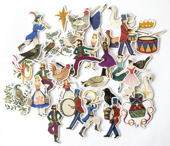 Craft Consortium 12 Days of Christmas Chipboard Ephemera (CCEPH010) (OUTLET)