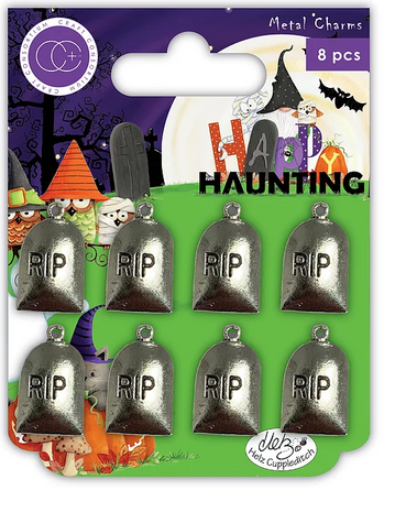 Craft Consortium Happy Haunting Metal Charms Graves (CCMCHRM016) (OUTLET)