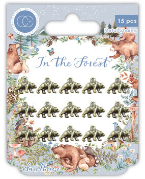 Craft Consortium In The Forest Metal Charms Bear (CCMCHRM030) (OUTLET)
