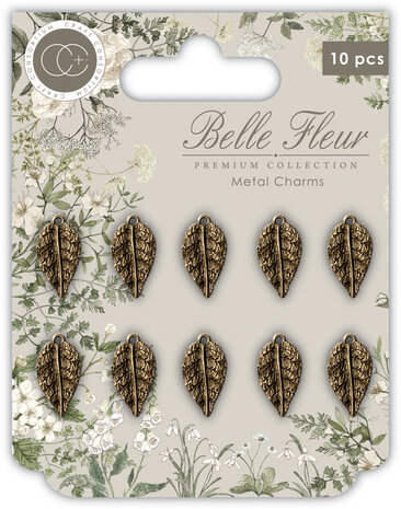 Craft Consortium Belle Fleur Metal Charms Leaf (CCMCHRM031) (OUTLET)