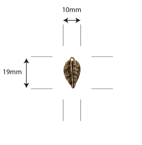 Craft Consortium Belle Fleur Metal Charms Leaf (CCMCHRM031) (OUTLET)