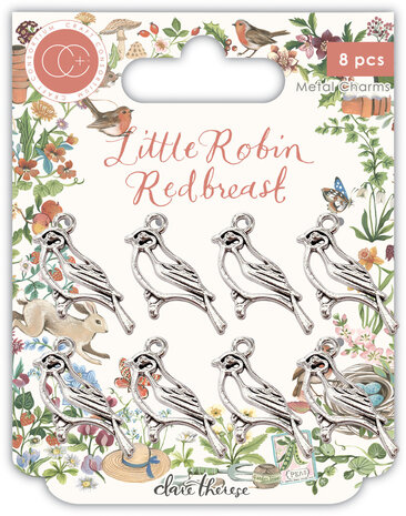 Craft Consortium Little Robin Redbreast Metal Charms Robin (CCMCHRM039) (OUTLET)