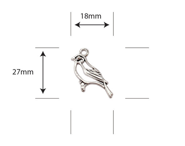 Craft Consortium Little Robin Redbreast Metal Charms Robin (CCMCHRM039) (OUTLET)