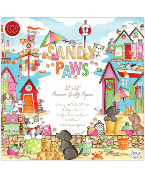 Craft Consortium Sandy Paws 12x12 Inch Paper Pad (CCPPAD028) (OUTLET)