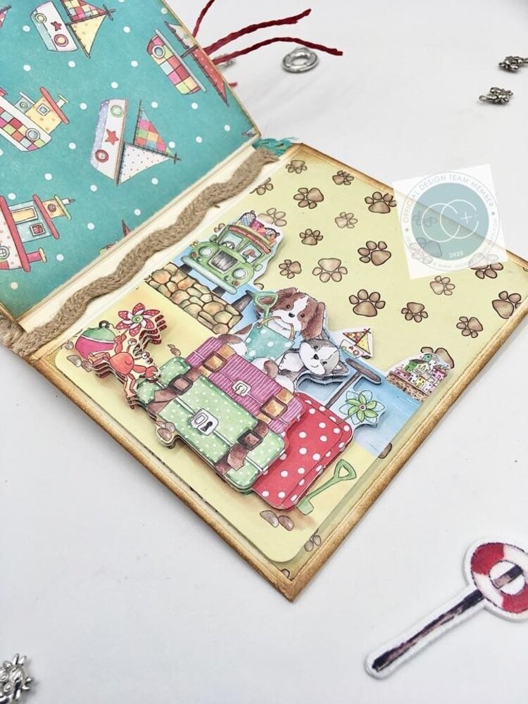 Craft Consortium Sandy Paws 12x12 Inch Paper Pad (CCPPAD028) (OUTLET)