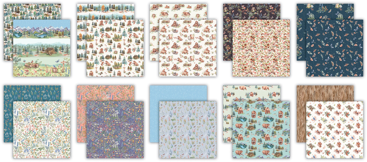 Craft Consortium In The Forest 12x12 Inch Paper Pad (CCPPAD031) (OUTLET)