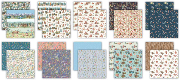 Craft Consortium In The Forest 12x12 Inch Paper Pad (CCPPAD031) (OUTLET)